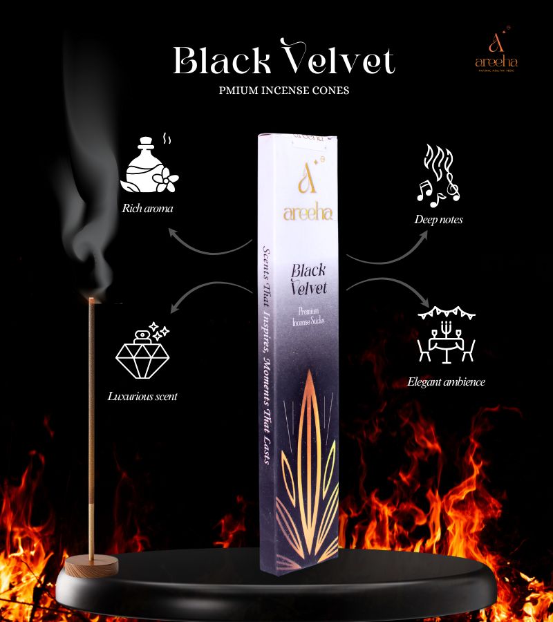 Areeha Black Velvet Incense Sticks
